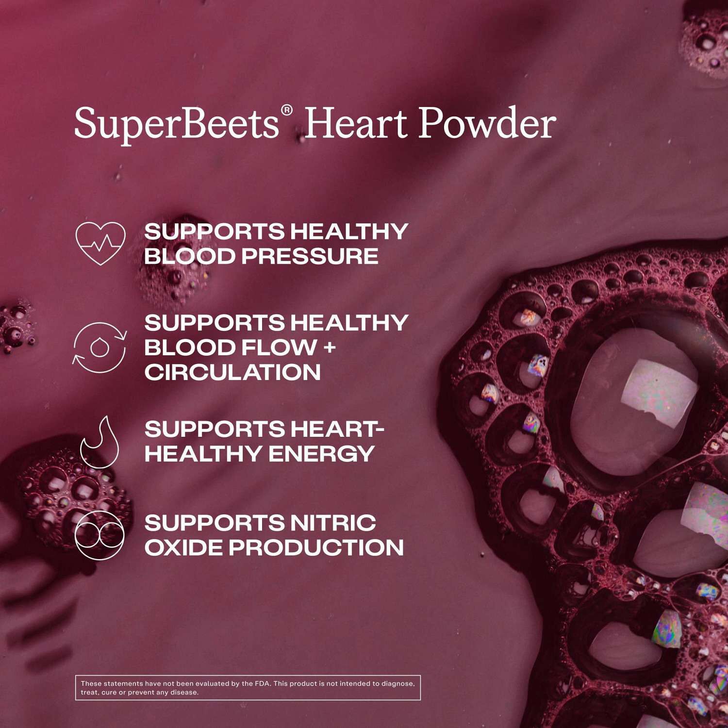 SuperBeets Heart Powder - Black Cherry - 5.3 oz (30 Servings)